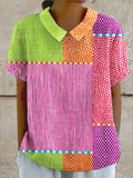 Zoe | Colorful Patchwork Shirt