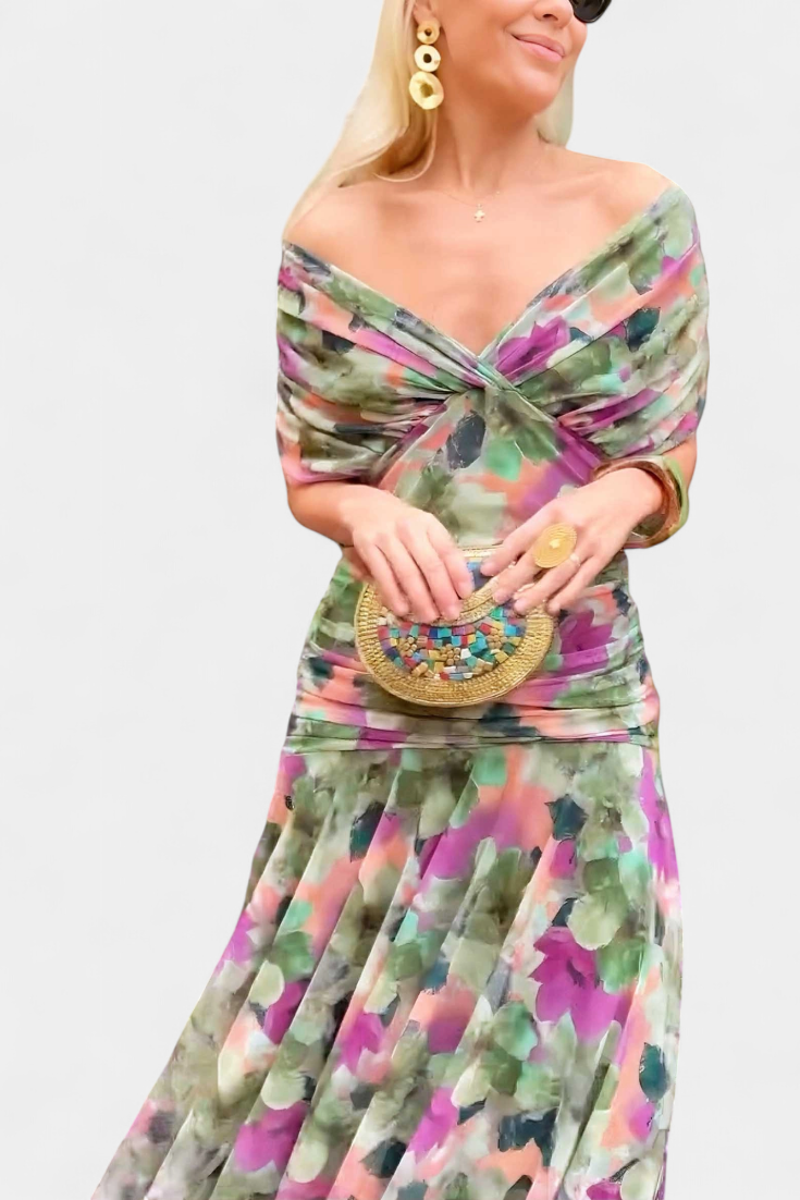 Evira - Elegant Off-Shoulder Dress